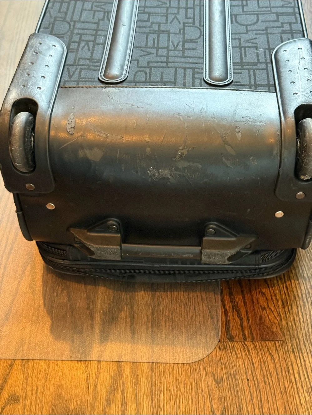 Diane Von Furstenberg DVF Black monogram Luggage 25” Carry-On suitcase